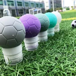 1pcs Cute Football Shape Shampoo Shower Gel Lotion Storage Refillable Bottles Silicone Travel Packing Bottlefor Silicone Travel Packing Bottle