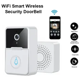 Kapı Zilleri X3 Pro Smart Video Kapı Zili Görsel Kapı Zili Hareket Algılama Kızılötesi Alarm WiFi Intercom Güvenlik Doorbell Family Daire
