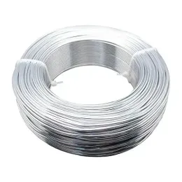 Diğer 50m/Rulo Alüminyum Tel Takı Craft Wire String 2mm çapında Sier Altın Siyah