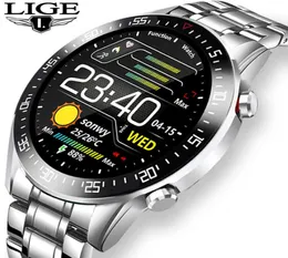 Luxusmarke Herren Uhren 2021 Neue Stahlband Fitness Watch Herzfrequenz Blutdruckaktivität Tracker Smart Watch für MEN5740797