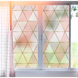 Naklejki na okno czyste szklane szklane folia przeciwpeptyczne i jasne drzwi łazienkowe okna nietoperzowe dekoracja elektrostatyczna