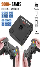 X5 Portable Retro Video Game Console Super WiFi TV Game Box med 9000 spel för PSPSPN64 Support 3D HD AV Output3583190