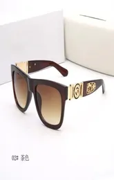 2021 Sonnenbrille für Männer und Frauen quadratische Rahmen Sonnenbrille Style UV400 Protection Gold Plated Frame Come Eyewear Sonnenbrille2566823