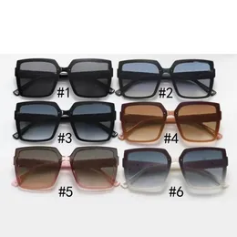 Summer Woman Fashion Cycling Solglasögon damer utomhus reser körglasögon ridning vind cool sol glasse man becah glas rektangel ingen låda 6 färg