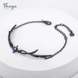 Armreifen Thaya Vintage Armband für Frauen Originaldesign dünne Kette Zierzweih Armbänder handgefertigt für Frauen Damen Schmuck Geschenk