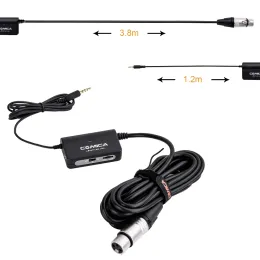 Tillbehör Comica LinkFlex AD1 Microphone Preamp Adapter XLR till 3,5 mm Ljudadapterförförstärkare för DSLR Camera -videokamera och smartphone 5D 6D 7