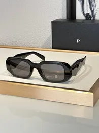 PRA SPR 17W-RECTANGULAR SUNGLASSES 128S 남자 여성 클래식 디자이너 안경 프리미엄 안경 최고 품질의 수제 안경