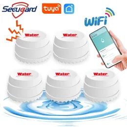 Detektor Tuya WiFi Water Sensor Level Schallleckdetektor Leckage Überlauf Überlauf WARNUNG APP -Steuerung Smart Home Security Alarm Alarm