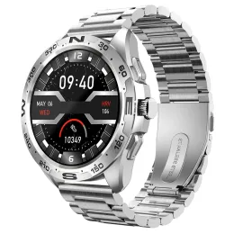 Relógios novos esportes Bluetooth Call Smart Watch Men Girar o botão dinâmico da frequência cardíaca Sports multifuncionais Smartwatch Women Women