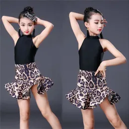 Latin Dance Kids Girls Stage Costume for Ballroom Competition Party Top or skirt Suit Children Professional Performance Clothing 240401
