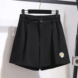 150 kg plus size womens sommar casual highwaisted wideleg shorts 5xl 6xl 7xl 8xl 9xl tunn aline svart 240322