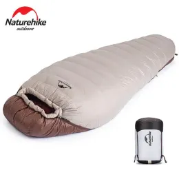 Gear Naturehike acampamento sacos de dormir saco de dormir de mamãe de neve durante toda a estação Bolsa de dormir à prova d'água Duck no inverno