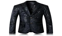 Men039S Suits Blazers Yushu Mens 2021 Ankomst Floral Blazer Men Wedding Prom Dress Plus Size Size 5xl Black Suit Jacket4157891