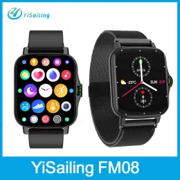 Orologi FM08 Bluetooth Call Smart Watch 1.69 "touch screen fitness smartwatch orologi sportivi smart banda impermeabile