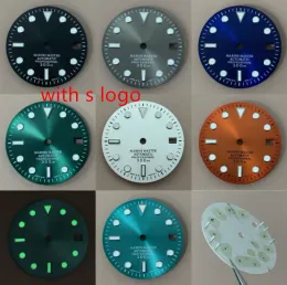 KITS 29mm Green Luminous Luminous Sunburst Watch Dial for NH35 Selecione a cor