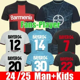Barack jest mistrzem Ballack to mistrz Bayeri 04 Leverkusens Soccer Jerseys Wirtz Boniface Hincapie Tapsoba Schick Palacios Home 3rd Mens Football Shirts
