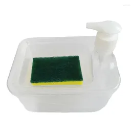 Dozownik z mydłem w płynie i uchwyt na płukanie z ręczną manualną pompą do mycia naczynia narzędzia do czyszczenia naczynia kuchennego