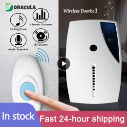 Doorbell Bezprzewodowy dzwonek Widok Bell Inteligentne drzwi domu alarm 36 piosenek inteligentny bezprzewodowy dzwonek wodoodporny guziki