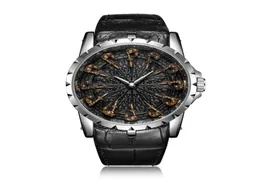 Onola Brand einzigartiger Quarz Uhr Mann Luxus Rosegold Leder cool