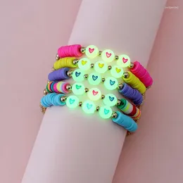 Strand 5pcs/Set Birdmade Luminous Love Heart Bears Bracelet для подростков девочки Детские Дети Вечеринка на день рождения подарки подарка