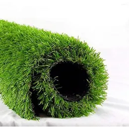 装飾花合成芝（6.5フィートx10 65平方フィート）屋外マット装飾用ミニチュア人工草緑の庭園