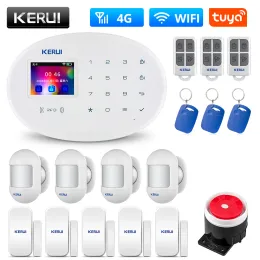 KITS KERUI W20 WiFi GSM 4G Sistema di allarme 433MHz Home Security Tuya Smart Android IOS AP APP 8 LINGUA SWITCH ANTIFT ALLARM KIT ALLARME ANTIFT