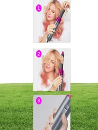 5 in 1 professionelles Haartrockner Pinsel Automatisch Curling Iron Hair Glätterer Kammshaarstyling -Werkzeuge Föhntrockner Home4404610