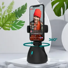 Моноподы Smart Face Tranking Selfie Stick штатив Allinone Object Holder Camera Camera Gimbal 360 ° вращение для Vlog Live Video