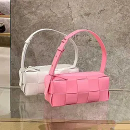 Cassete de tijolos de teto Bolsa de travesseiro de tecido de tecido de tecido de tecido genuíno um ombro feminino