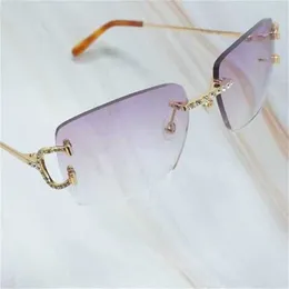 Óculos de sol de designer 10% de designer de luxo Novos óculos de sol masculinos e femininos 20% de desconto masculino salto de arame de óculos de sol vintage tons de strass para mulheres lentes sol mujer