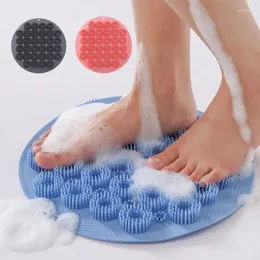 Tappetini da bagno a vasca non slittata spazzola bagno doccia morbida silicone piede silicone con ventosa che lavare gli strumenti di pulizia