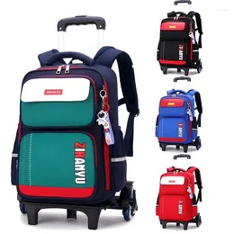 Schulbeutel Rolling Rucksack für Kinder Girls Boy Wheeled Bag Schüler Trolley Schoolbags tragen weiter Kindergepäck Primary Junior High