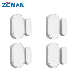 Detektor Zonan D30 Mini 433MHz trådlös fönsterdörrsensor för heminbrottstjuv Säkerhetslarmsystem Fjärrkontroll Dörrlås Android iOS
