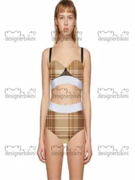 أعلى البيكينيات منقوشة مبطنة للنساء Up Women039S Designer Swimsuits Outdoor Beach Tourism Vacation Sexy Ladage Khaki Swimwear6012103