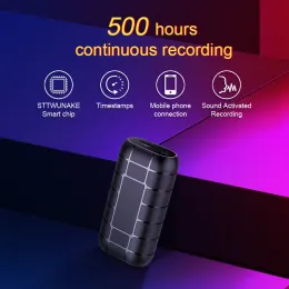 Регистратор sttwunake Voice Recorder mini 500 часов активированная запись диктафонового микроудийного звука Digital Small Professional Secret