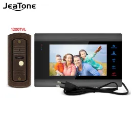 Дверные звонки Jeatone Smart Home Video Intercom для квартиры 1200tvl видеомотор для монитора монитора.