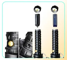 Define poderoso Zoomable Q5 LED telescópico Self Defense Stick Tactical Baton Flash Recarregável Tocha 186508430152