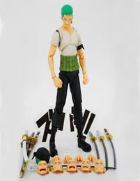 Anime One Piece Roronoa Zoro Past Blue Variable Boxed 18 cm PVC Action Figure Collection Model Doll Toys Geschenk X0503306K7953967