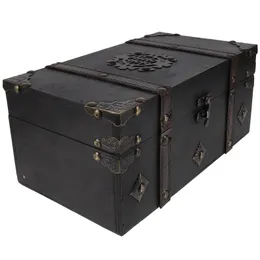 Retro Treasure Storage Jewel Box Case Wood Candy Organizer Sundries Halloween Party Decor 240327