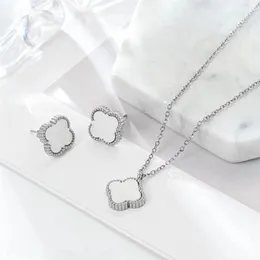 Danies Designer Naszyjnik luksus cztery liście koniczyny kolczyki matka perłowych diamentowych wisiorek bransoletka łańcuch ze stali nierdzewnej złota naszyjnik wysokiej jakości biżuteria