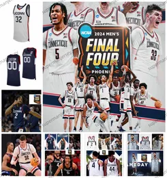 UConn Huskies كرة السلة جيرسي سولومون بول تريستن نيوتن دونوفان كلينجان ستيفون قلعة أليكس كارابان سبنسر حسن دياررا جوي كاليررا بايج بويكرز 2024