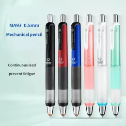 Pencils 1pcs Delguard MA93 0.5mm Mechanical Pencils Student Stationery Soft Grip Rubber Antifatigue Japan Stationery Awards