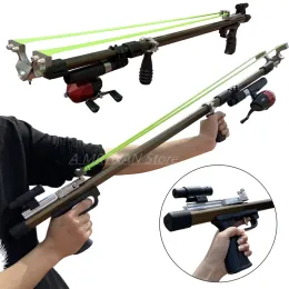 Slusshots High Precision Hunting Outdoor Practice Strong Flingshot Belt Laser Laser Telescopico Piegale Pesca Stret