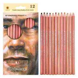 Pencille 12 Colori Morbini pastello morbido Peni di matita Reds Penis per disegno artista Lapice School Color Matit per oggetti da disegno artistico