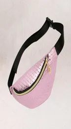 Women Penner verstellbarer Gürtelbeutel Fanny Pack Beutel Reisetasche Hüfte Taillenfest Geldgurt Leder Urlaub Brieftasche Schwarz Gold1565683