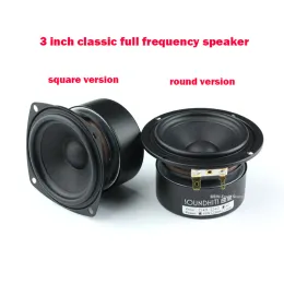 Subwoofer 1520W 3 inç tam frekans hoparlör 4ohm ~ 8ohm hiFi hoparlör DIY ateşi küçük r yan ara frekans şeffaf DE