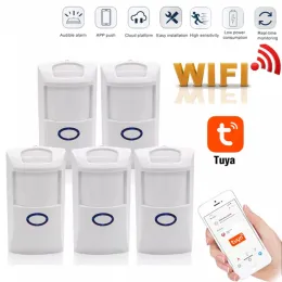 Kits Tuya WIFI PIR Motion Sensor Detector Movement Sensor Smart Life APP Wireless Home Automation System Work with Alexa Routine Set