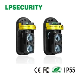 Detektor LPSecurity 20m do 150 m Wodoodporny wskaźnik LED fotoelektryczny IR Dwie belki detektor czujnika zewnętrznego detektor barierowy