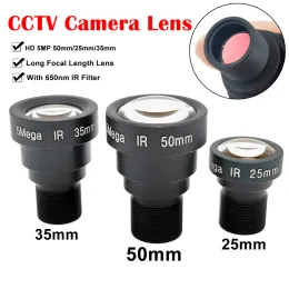 Parts HD 5 Megapixel 50mm 25mm 35mm Long Focal Length M12 CCTV Lens With 650nm IR Filter For AHD EKEN SJCAM Xiaomi Yi Gopro Sport Came