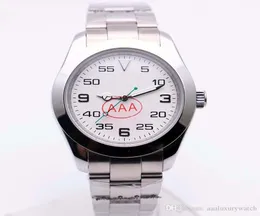 판매 신사 손목 시계 블랙 다이얼 시계 남성 40mm 자동 청소 운동 에어킹 스테인리스 스틸 116900 시계 01820180